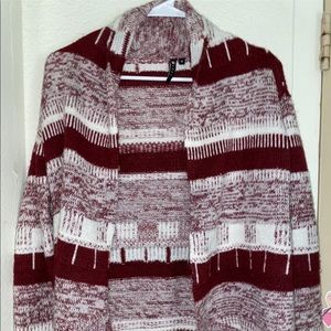 Red and white Cardigan